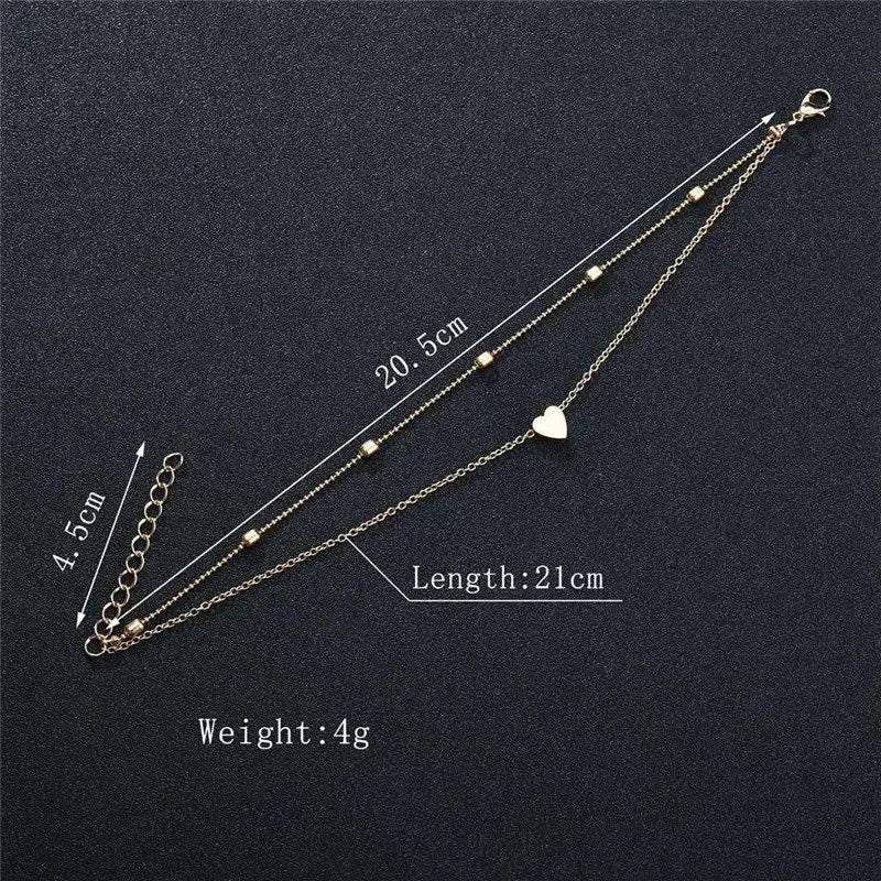 HEART ANKLE BRACELET