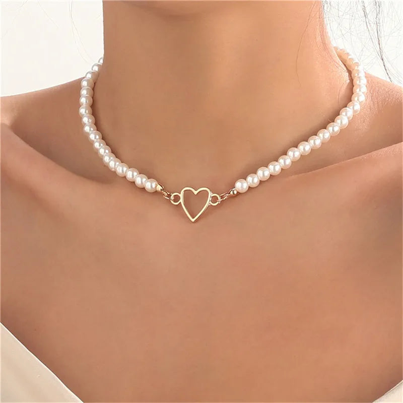 LOVE HEART CHOKER NECKLACE