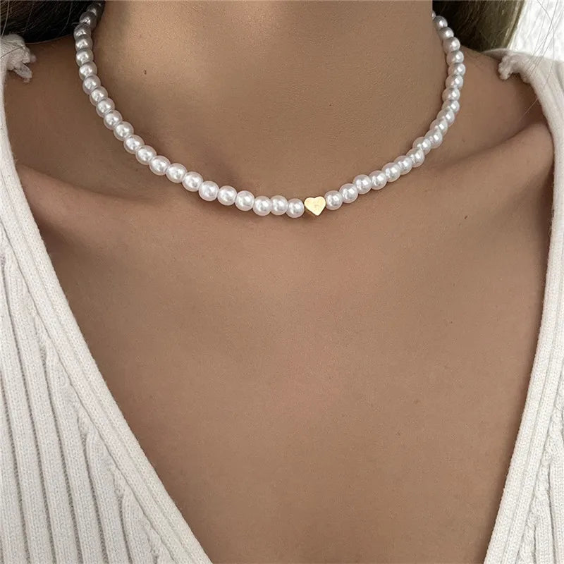 LOVE HEART CHOKER NECKLACE